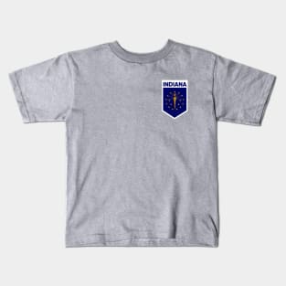 Indiana State Flag Emblem Kids T-Shirt